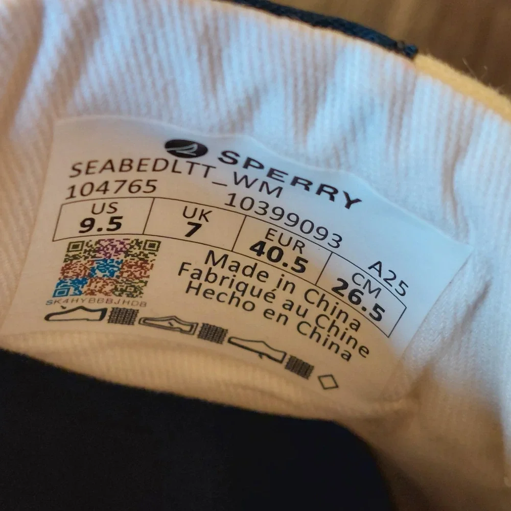 NEW! Sperry Women's Seabed LTT Canvas Sneakers White/Silver 10399093 Size 9.5M